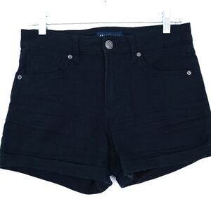 Aeropostale Black Shorts Size 8 Rolled Cuff Summer Neutral Stretchy Shorts